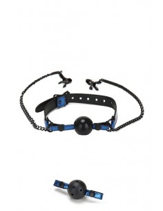 Knebel BDSM Whipsmart Diamond Ball Gag W Nipple Clip - Kneble do ust - 1