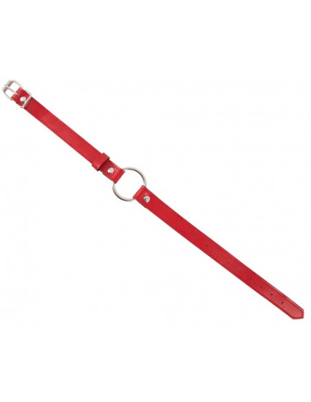 Uprząż BDSM z kajdankami i obrożą Bad Kitty Harness Set Red - Zestawy BDSM - 8