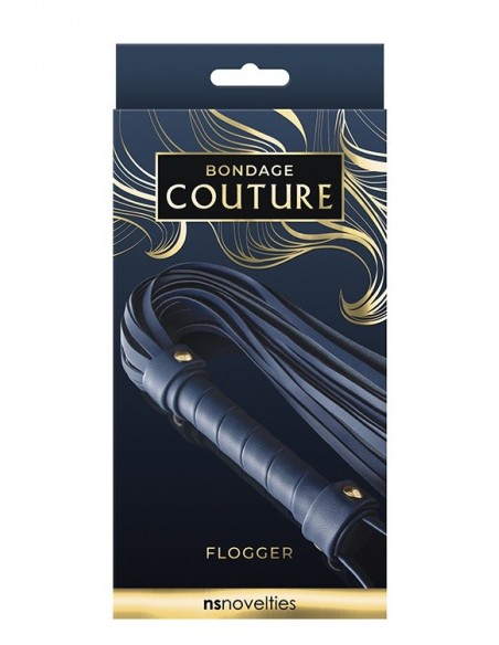 BONDAGE COUTURE FLOGGER BLUE - Baty, pejcze i packi - 3