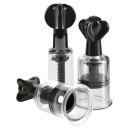 Zestaw pompek na sutki i łechtaczkę Super Suckers Trio – mechanizm skrętu, głębokość 4,5 cm, Ø 2,5–3,1 cm - 2