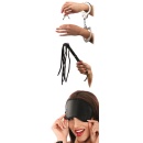 Zestaw BDSM Lover's Fantasy Kit – Kajdanki z Dźwignią Bezpieczeństwa i Flogger, 29,5 cm - 3