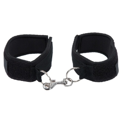 Kajdanki fetyszowe Fetish Fantasy First-Timer’s Cuffs – regulacja obwodu nadgarstka na rzep, neoprenowa podszewka i metalowy kli - 1 2