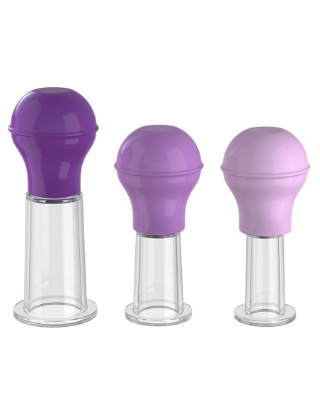 Pompka do sutków Ffh Her Nipple Enhancer Set - Pompki do sutków i pochwy - 2