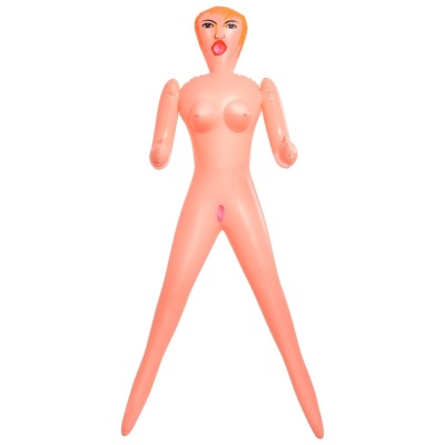 Lalka erotyczna Becky The Beginner — nadmuchiwana, skala naturalna 1:1, 3 kanały stymulacyjne, PVC - 1 2