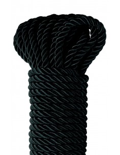 Lina BDSM Ffs Deluxe Silk Rope Black - Liny, sznury BDSM - 1 2