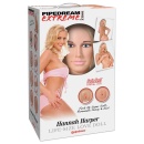 Lalka erotyczna Hannah Harper Life-Size — dmuchana 150 cm, zdejmowany masturbator TPR z dwoma kanałami - 1