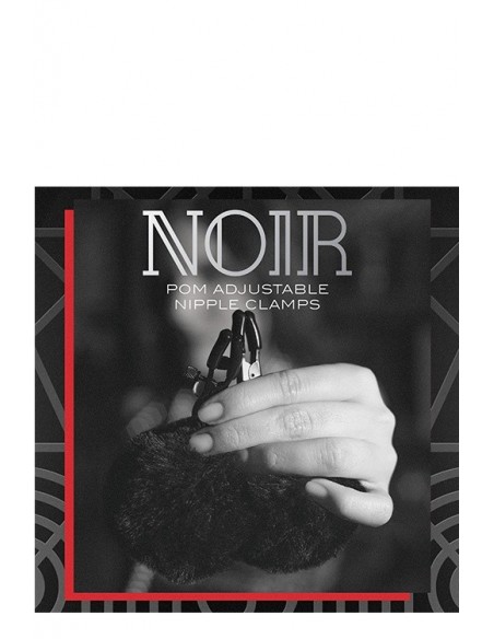Klipsy na sutki Noir Pom Adjustable Nipple Clamps Black - Klamry i klipsy na sutki - 2