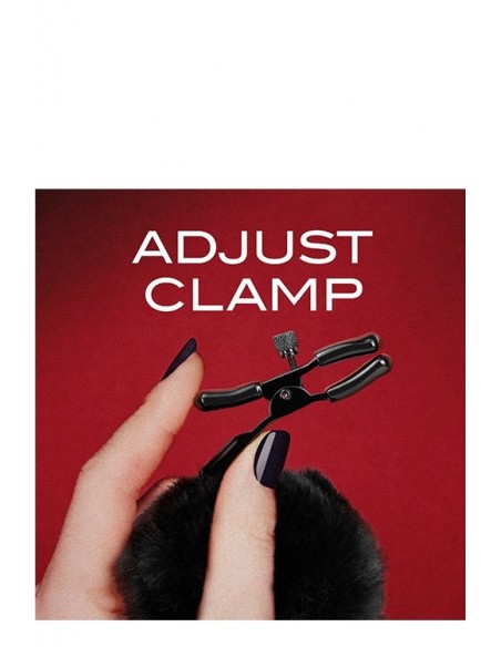 Klipsy na sutki Noir Pom Adjustable Nipple Clamps Black - Klamry i klipsy na sutki - 3