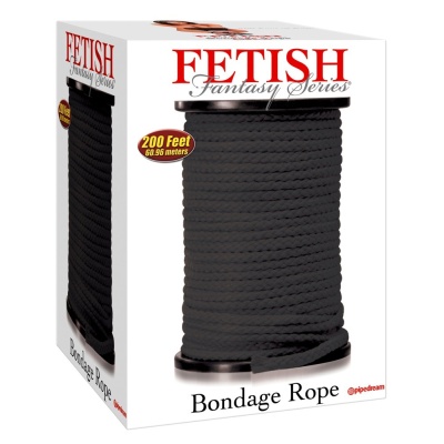 Lina do krępowania Shibari Bondage Rope 200 Feet — pleciony poliamid Ø 6,35 mm, długość 60 m - 1