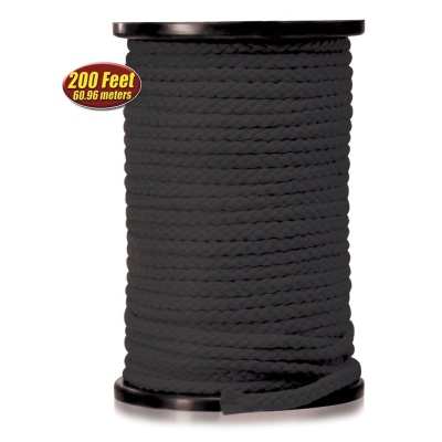 Lina do krępowania Shibari Bondage Rope 200 Feet — pleciony poliamid Ø 6,35 mm, długość 60 m - 1 2