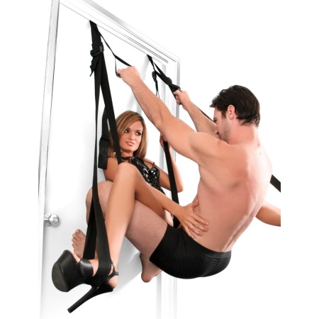 Huśtawka erotyczna do drzwi FFS Deluxe Fantasy Door Swing – regulowane paski, obciążenie do 136 kg, bez montażu na stałe - 4
