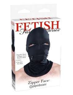 Maska BDSM Ffs Zipper Face Hood Black - Maski i kaptury - 1