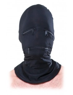 Maska BDSM Ffs Zipper Face Hood Black - Maski i kaptury - 1 2