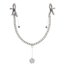 Zaciski na sutki Crystal Nipple Clamps – regulacja nacisku, metal i akryl, waga 27 g - 2