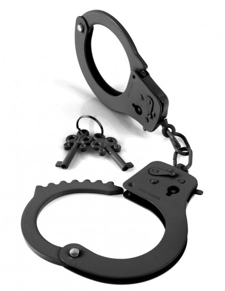 Kajdanki Ffs Metal Handcuffs Black - Kajdanki erotyczne - 2