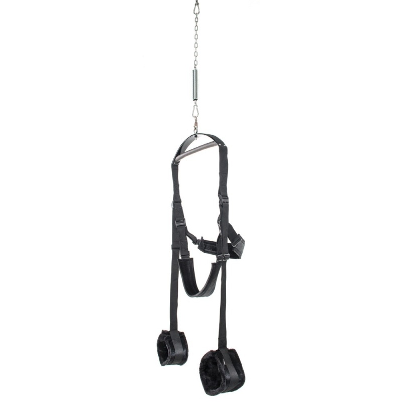 Huśtawka erotyczna Spinning Fantasy Swing z rotacją 360°, regulowanymi pasami nośnymi i nośnością 150 kg - 2