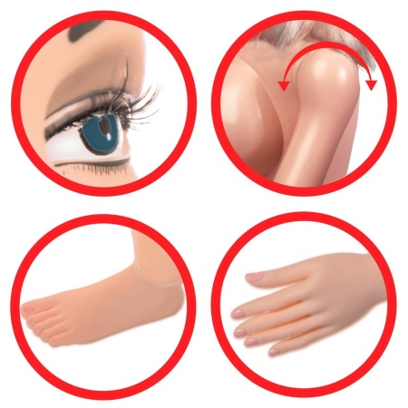 Lalka erotyczna Agent 69 Life-Size Love Doll – pełnowymiarowa, z wyjmowanym masturbatorem 2-kanałowym i twarzą 3D - 3