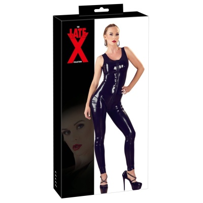 Opinający kombinezon Latex Catsuit black - 1