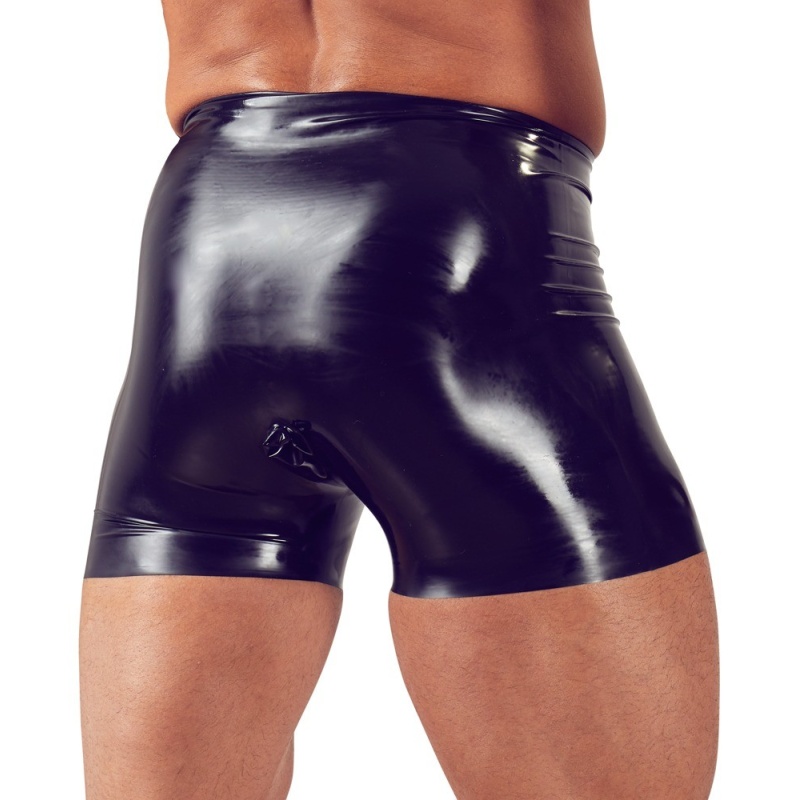 Bokserki ze straponem Men's Latex Briefs black - 5