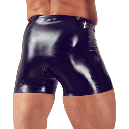 Bokserki ze straponem Men's Latex Briefs black - 5
