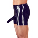 Bokserki ze straponem Men's Latex Briefs black M - 2