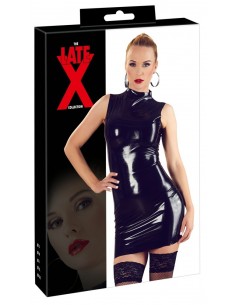 Klasyczna sukienka Latex Dress black S - Wetlook, Vinyl, Datex, Latex - 1