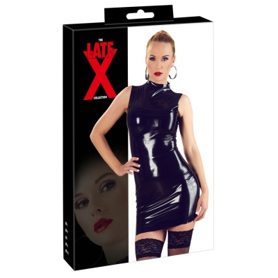 Klasyczna sukienka Latex Dress black - 1