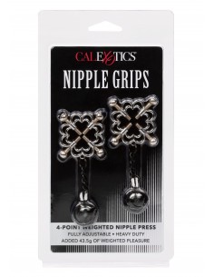 Klipsy na sutki 4-Point Weighted Nipple Press - Klamry i klipsy na sutki - 1 2