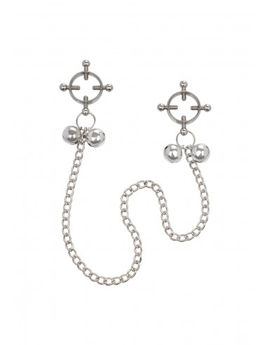 Klipsy na sutki 4-Point Nipple Press W Bells - Klamry i klipsy na sutki - 1