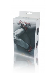 Kajdanki Btb Fetish Wrists Cuffs Red - Kajdanki erotyczne - 1 2