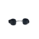 Mankiety na Kostkę Black - Regulowane Pasy z Klamrą i Łańcuchem 25,5 cm, Obwód do 39,5 cm - 1