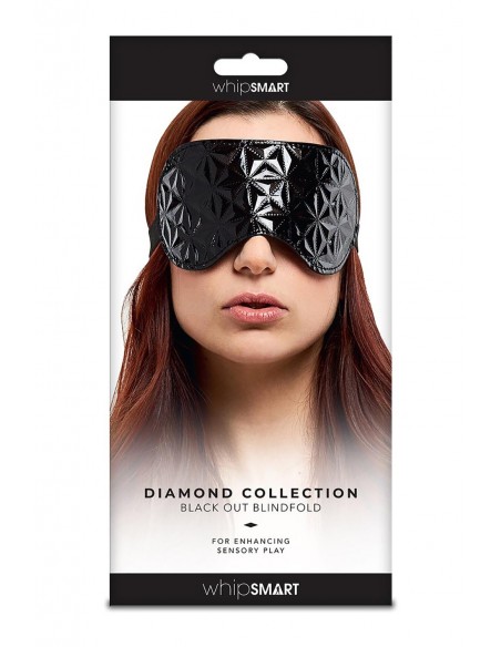 Maska BDSM Whipsmart Diamond Eyemask Black - Maski i kaptury - 3