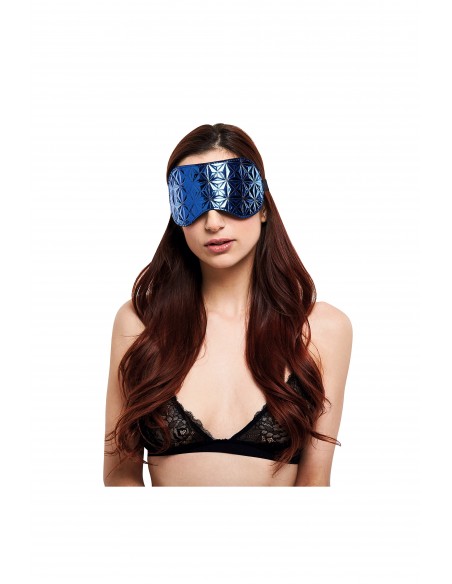 Maska BDSM Whipsmart Diamond Eyemask Blue - Maski i kaptury - 2