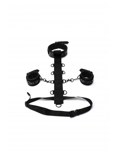 Kajdanki Whipsmart Diamond 3Pc Restraint Set Blk - Kajdanki erotyczne - 1