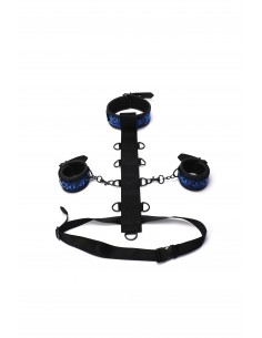 Kajdanki Whipsmart Diamond 3Pc Restraint Set Blue - Kajdanki erotyczne - 1