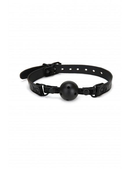 Knebel BDSM Whipsmart Diamond Ball Gag Black - Kneble do ust - 1