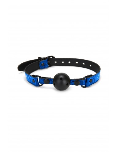 Knebel BDSM Whipsmart Diamond Ball Gag Blue - Kneble do ust - 1