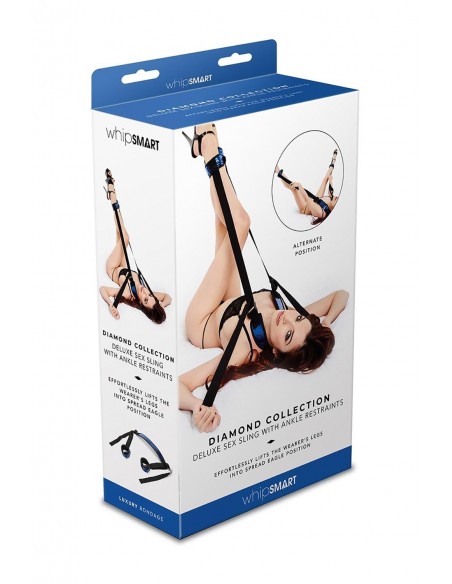Kajdanki Whipsmart Diamond Body Sling Blue - Kajdanki erotyczne - 3