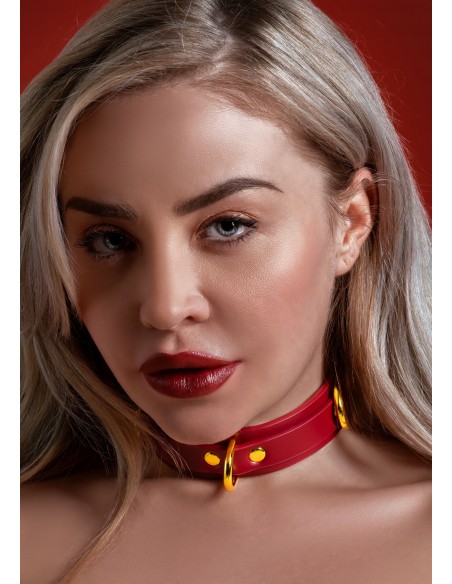 D-Ring Collar Deluxe - Uprzęże BDSM - 3