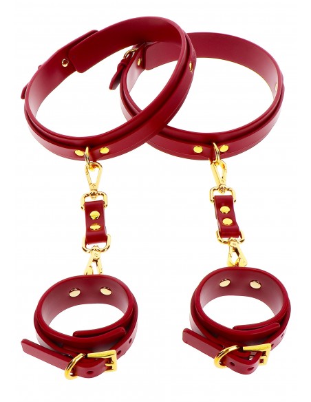 Kajdanki Wrist To Thigh Cuff Set - Kajdanki erotyczne - 1