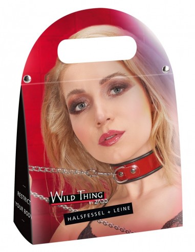 Leather Collar and Leash - Uprzęże BDSM - 1