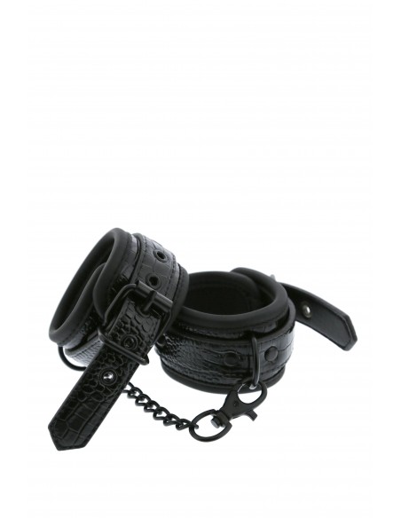 Kajdanki Blaze Handcuff Croco Black - Kajdanki erotyczne - 1
