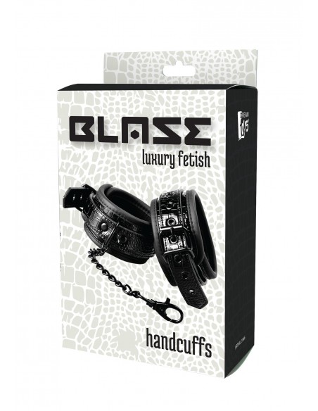 Kajdanki Blaze Handcuff Croco Black - Kajdanki erotyczne - 3