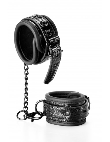 Kajdanki Blaze Handcuff Croco Black - Kajdanki erotyczne - 7
