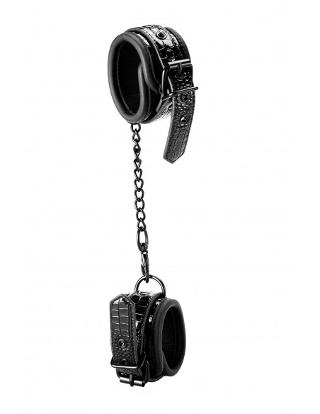 Kajdanki Blaze Handcuff Croco Black - Kajdanki erotyczne - 8