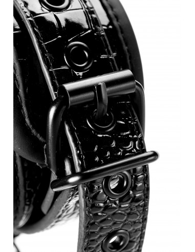 Kajdanki Blaze Handcuff Croco Black - Kajdanki erotyczne - 9