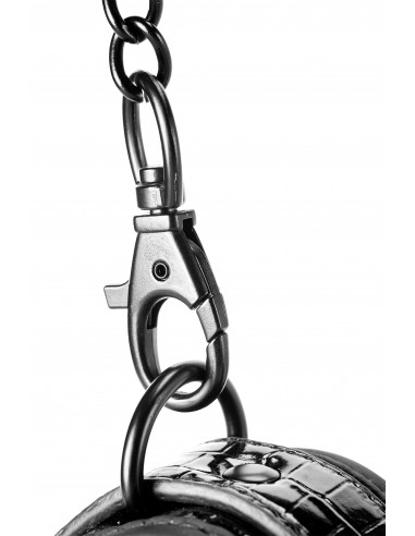 Kajdanki Blaze Handcuff Croco Black - Kajdanki erotyczne - 10