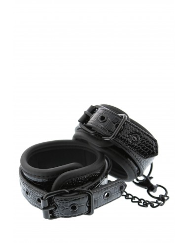Kajdanki Blaze Ankle Cuff Croco Black - Kajdanki erotyczne - 1