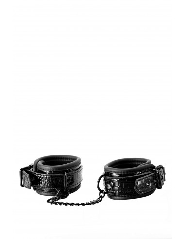 Kajdanki Blaze Ankle Cuff Croco Black - Kajdanki erotyczne - 2