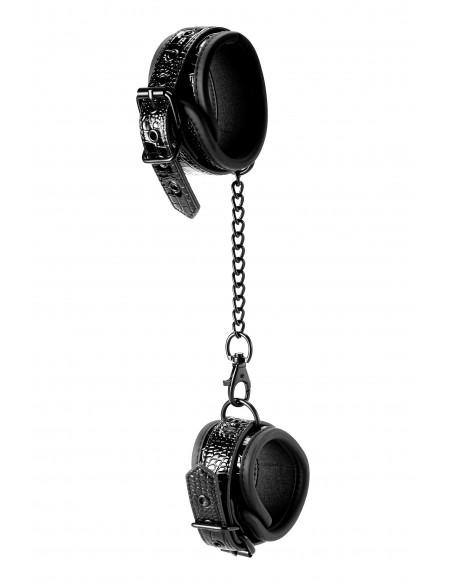 Kajdanki Blaze Ankle Cuff Croco Black - Kajdanki erotyczne - 4